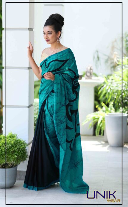 SRI LANKAN HANDMADE COTTON BATIK SAREE 2026