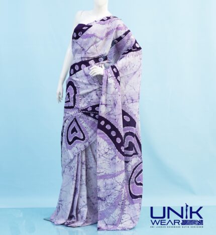 SRI LANKAN HANDMADE COTTON BATIK SAREE 2228