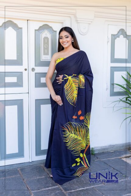 SRI LANKAN HANDMADE COTTON BATIK SAREE 2303