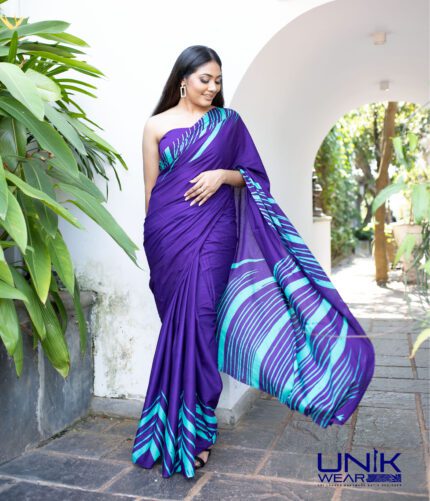 Sri Lankan handmade modern cotton batik saree 2314 LV