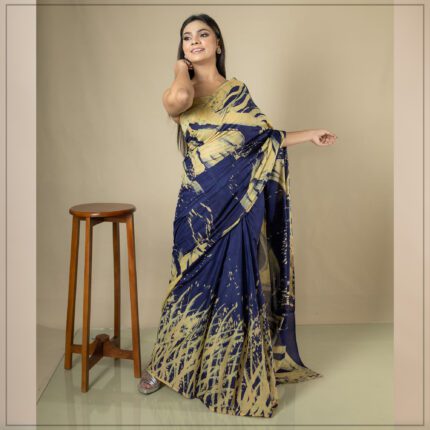 Sri Lankan handmade modern cotton batik saree 2350 LV