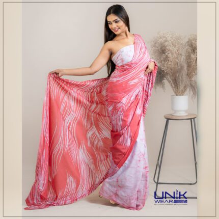 Sri Lankan handmade modern cotton batik saree 2377 LV