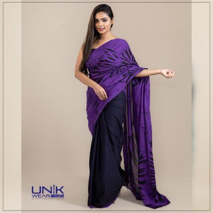 Sri Lankan handmade modern cotton batik saree 2379 SV