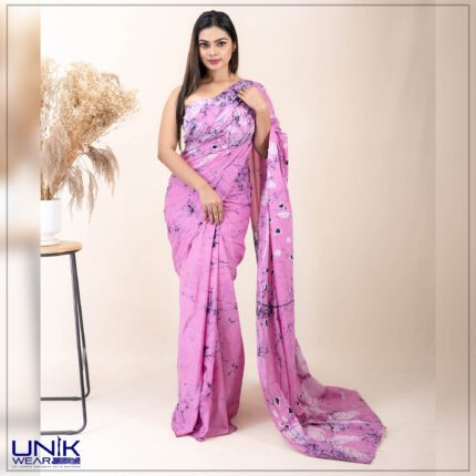 Modern Handcrafted Batik Saree E035