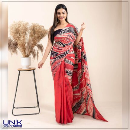 Modern Handcrafted Batik Saree E037