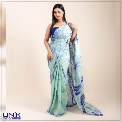 Modern Handcrafted Batik Saree E039