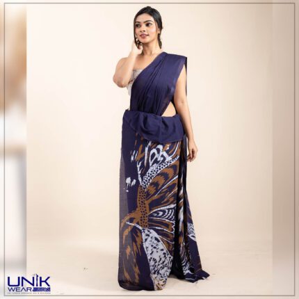 Modern Handcrafted Batik Saree E045