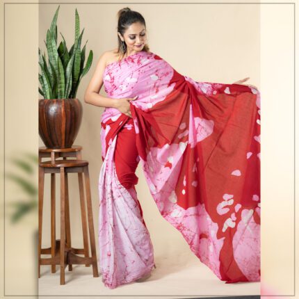 Modern Handcrafted Batik Saree E023