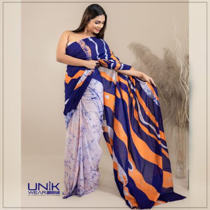 Modern Handcrafted Batik Saree E031
