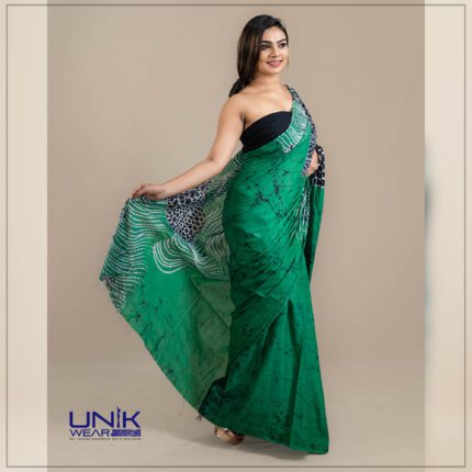Modern Handcrafted Batik Saree E034