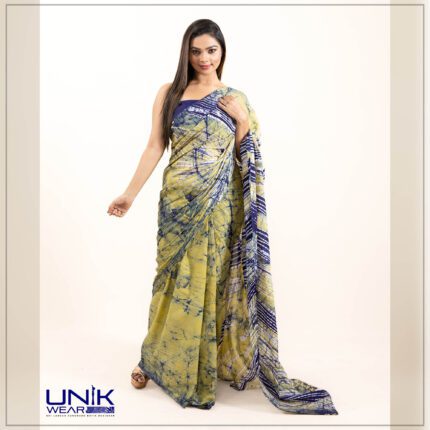 Modern Handcrafted Batik Saree E046