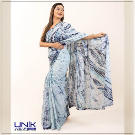 Modern Handcrafted Batik Saree E047