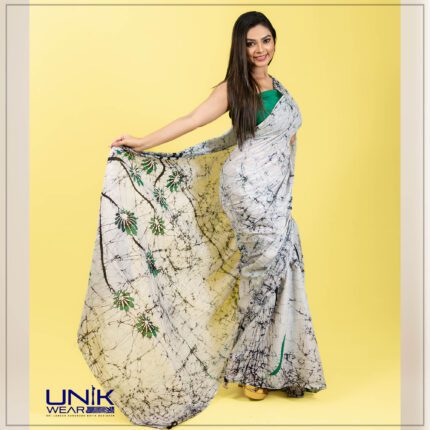 Modern Handcrafted Batik Saree E049