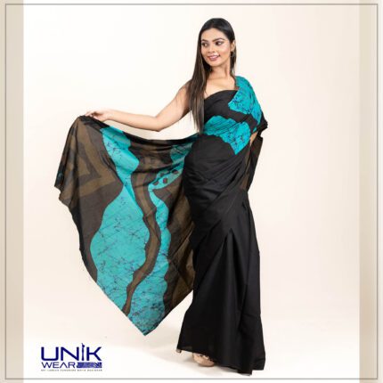 Modern Handcrafted Batik Saree E051