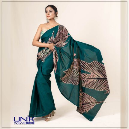 Modern Handcrafted Batik Saree E054