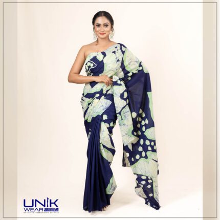 Modern Handcrafted Batik Saree E056