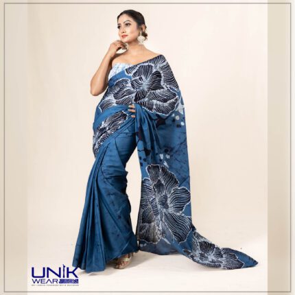 Modern Handcrafted Batik Saree E057