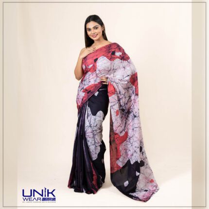 Modern Handcrafted Batik Saree E059