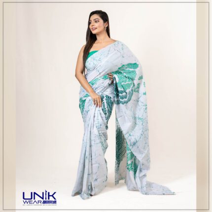 Modern Handcrafted Batik Saree E061