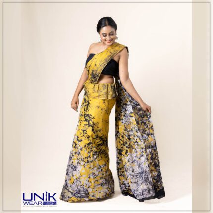 Modern Handcrafted Batik Saree E062