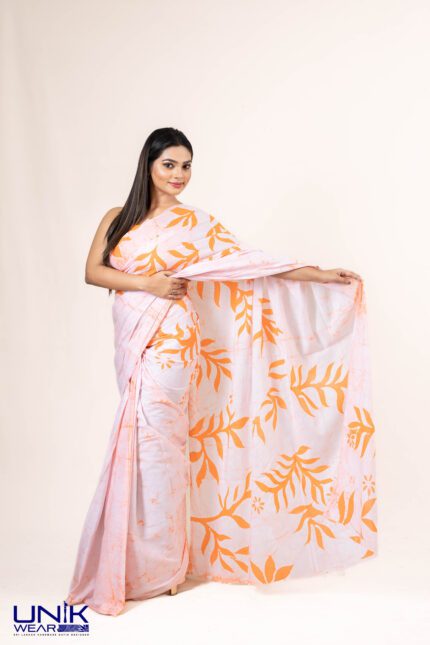 Sri Lankan handmade modern cotton batik saree 23116 SV