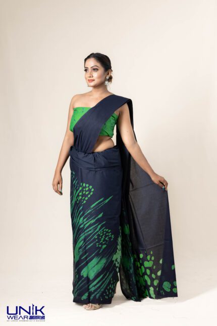 Sri Lankan handmade modern cotton batik saree 23124
