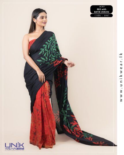 Modern Handcrafted Batik Saree E067