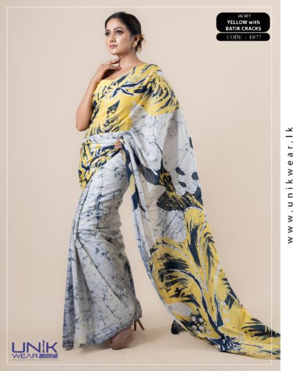 Modern Handcrafted Batik Saree E077