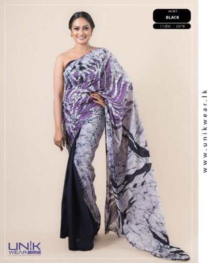 Modern Handcrafted Batik Saree E078