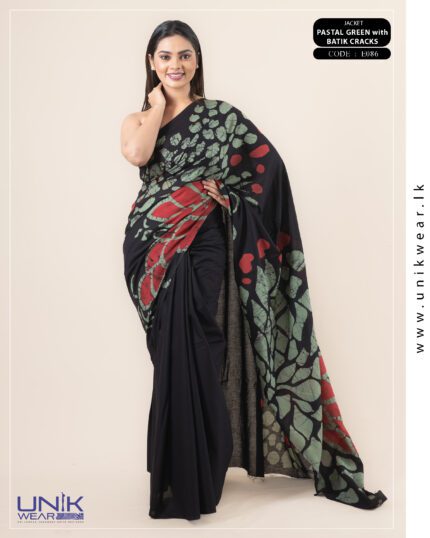 Modern Handcrafted Batik Saree E086
