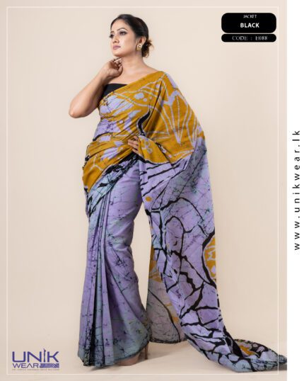 Modern Handcrafted Batik Saree E088