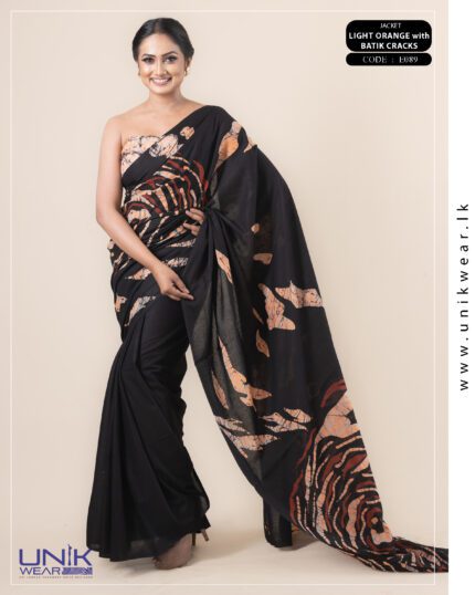Modern Handcrafted Batik Saree E089