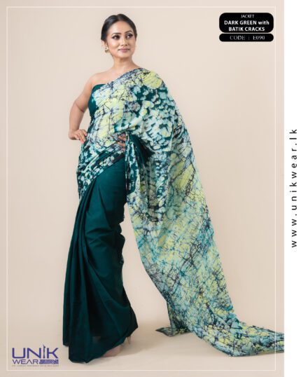 Modern Handcrafted Batik Saree E090