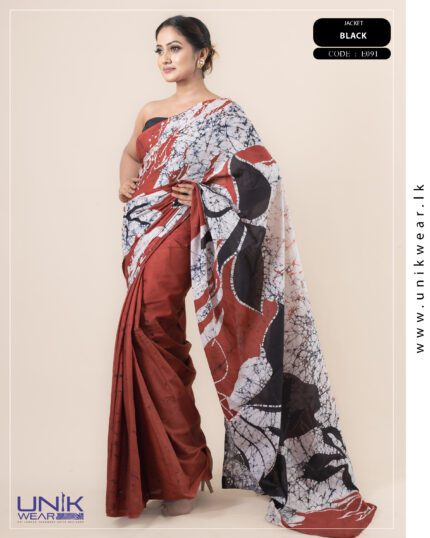 Modern Handcrafted Batik Saree E091