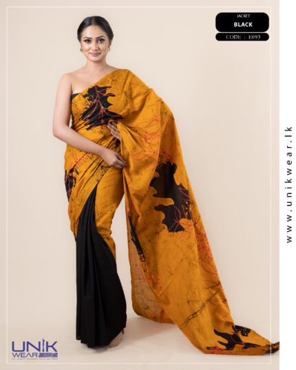 Modern Handcrafted Batik Saree E093