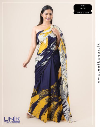 Modern Handcrafted Batik Saree E074