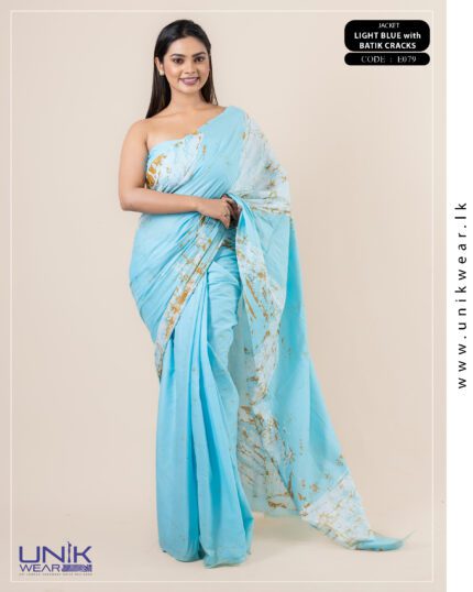 Modern Handcrafted Batik Saree E079