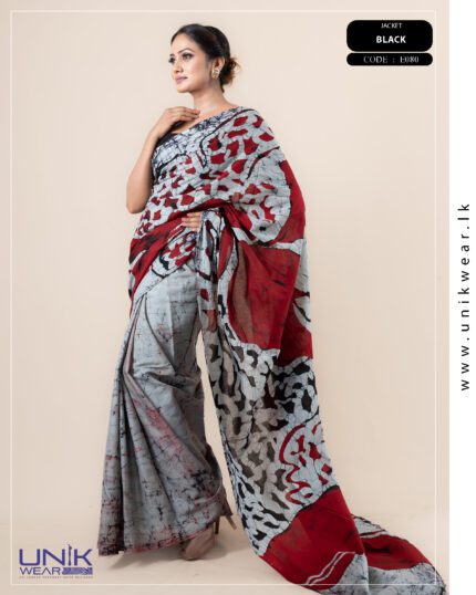 Modern Handcrafted Batik Saree E080