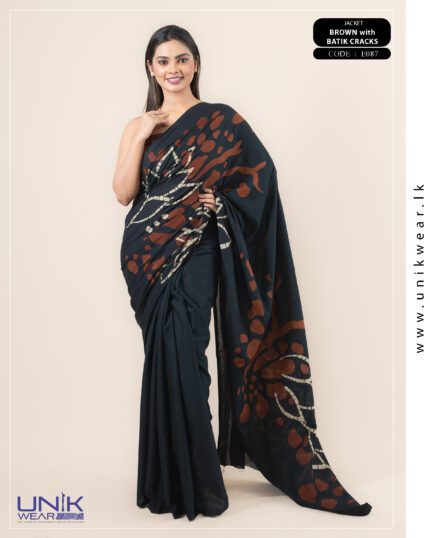 Modern Handcrafted Batik Saree E087