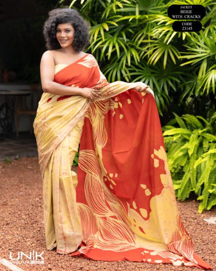 Modern Handcrafted Batik Saree 23145