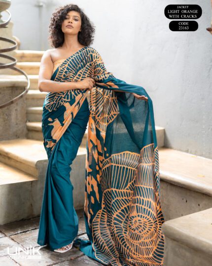 Modern Handcrafted Batik Saree 23163