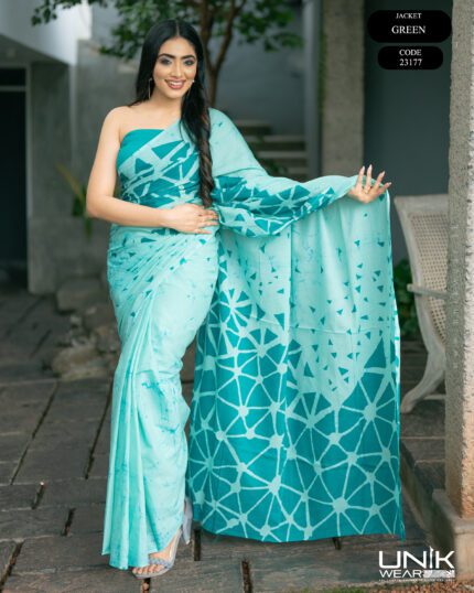 Modern Handcrafted Batik Saree 23177
