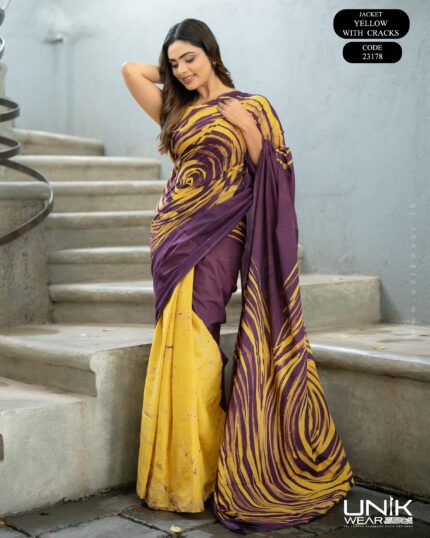 Modern Handcrafted Batik Saree 23178