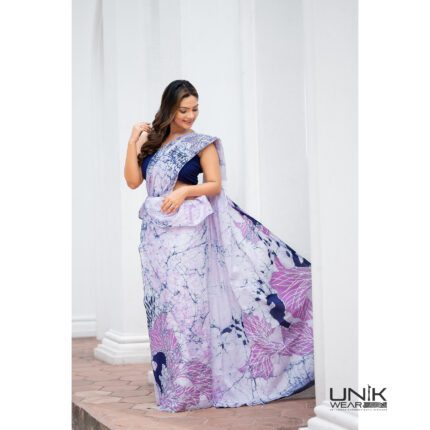 Modern Handcrafted Batik Saree E0224
