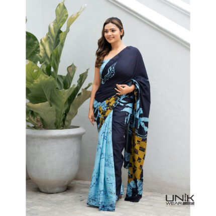 Modern Handcrafted Batik Saree E0324