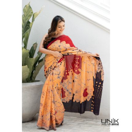 Modern Handcrafted Batik Saree E0524