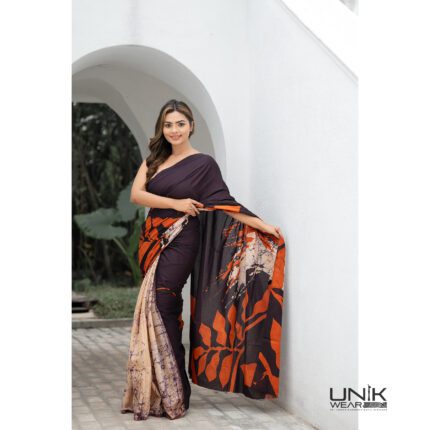 Modern Handcrafted Batik Saree E0724