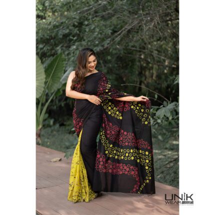 Modern Handcrafted Batik Saree E1024