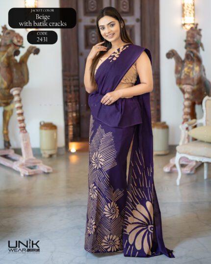 Modern Handcrafted Batik Saree 2431