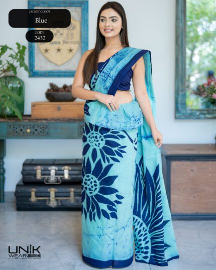 Modern Handcrafted Batik Saree 2432